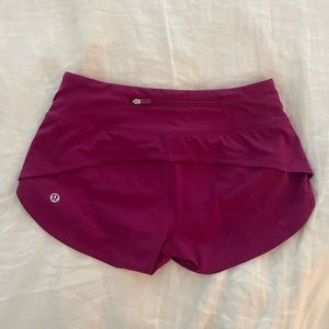 Lululemon speedup shorts. Size 0 low rise